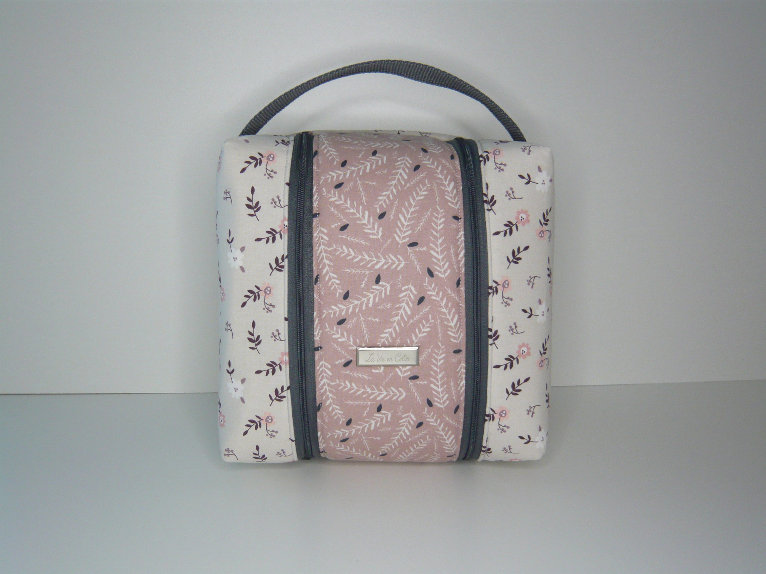 Trousse de toilette Globe-Trotter « Flore » – La vie en coton